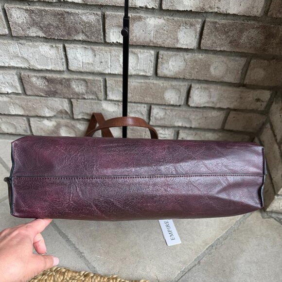 EMPIRE 3 PC TOTE CROSSBODY WRISTLET SET WOMEN'S BAG BurgundyTravel Vacation - Picture 8 of 16